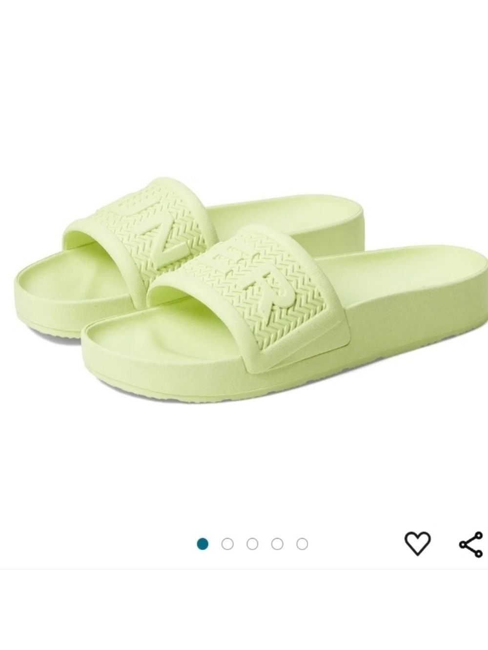 Hunter Men's Bloom Algae Foam Slide in Zesty Yellow